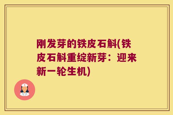 刚发芽的铁皮石斛(铁皮石斛重绽新芽：迎来新一轮生机)