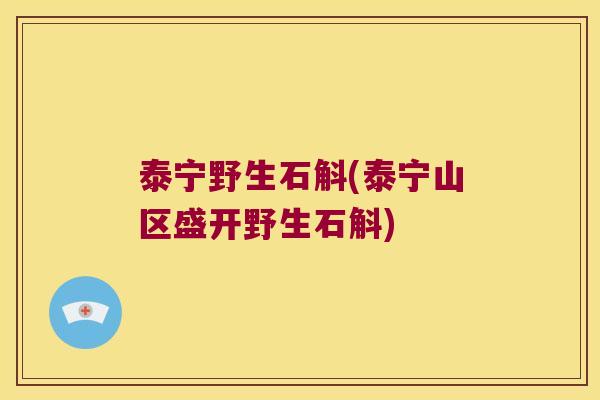 泰宁野生石斛(泰宁山区盛开野生石斛) 泰宁野生石斛(泰宁山区盛开野生石斛)