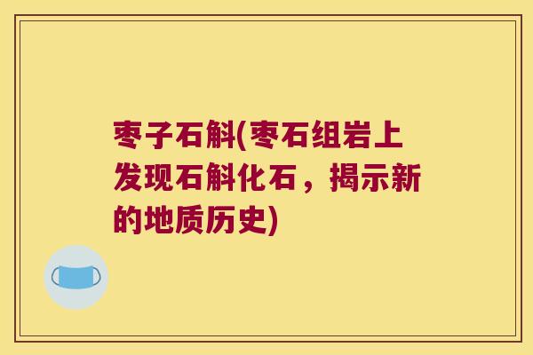 枣子石斛(枣石组岩上发现石斛化石，揭示新的地质历史)
