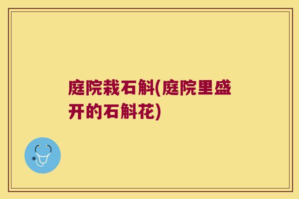 庭院栽石斛(庭院里盛开的石斛花)