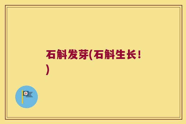 石斛发芽(石斛生长！)