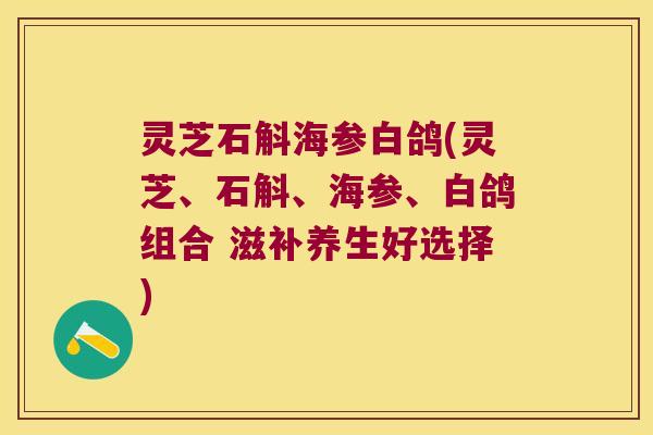 灵芝石斛海参白鸽(灵芝、石斛、海参、白鸽组合 滋补养生好选择)