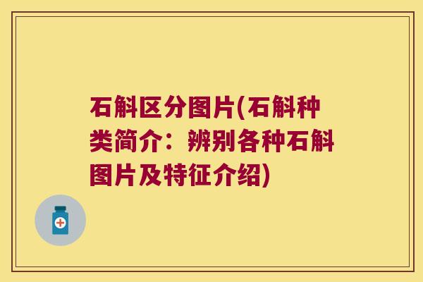 石斛区分图片(石斛种类简介：辨别各种石斛图片及特征介绍)