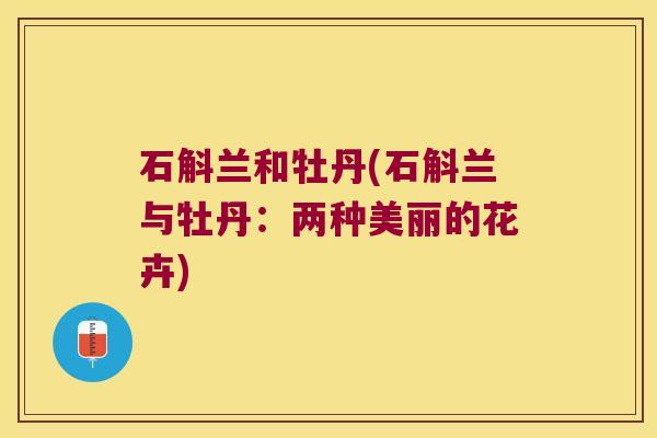 石斛兰和牡丹(石斛兰与牡丹：两种美丽的花卉)