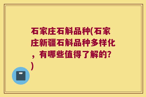 石家庄石斛品种(石家庄新疆石斛品种多样化，有哪些值得了解的？)